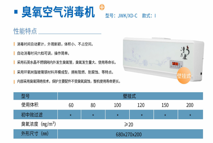 凈為康JWKXD-C款式Ⅰ（150?）壁掛式，臭氧空氣消毒凈化機(jī)1.png